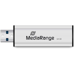 Unidade Flash USB MediaRange SuperSpeed, 64GB, branco