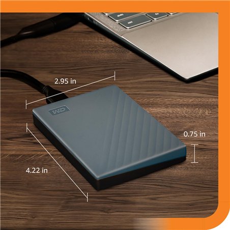 Disque dur portable WD My Passport 2,5" 2 To, gris