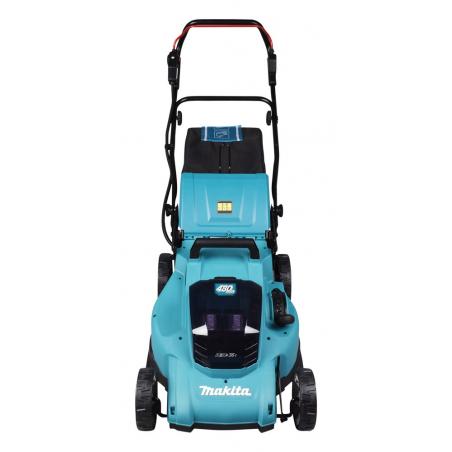Makita DLM480Z cortadora de césped Cortacésped manual Batería Negro, Turquesa