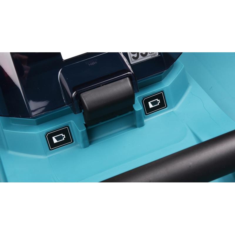 Makita DLM480Z cortadora de césped Cortacésped manual Batería Negro, Turquesa