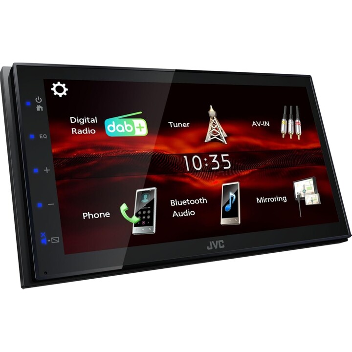 JVC KW-M180DBT 17.3cm 6.8" Receptor multimedia AV digital con inicio rápido y USB Android 4x45W, DSP, DAB+/FM, BT, 3 x 2V Prer