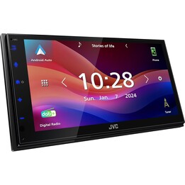 JVC KW-M595DBT 17,3 CM WSVGA 1024 x 600 PX Moniceiver con Dab+/FM, CarPlay, Android Auto, Apple & Android, USB, Bluetooth, Panel