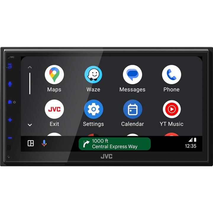 JVC KW-M595DBT 17,3 cm WSVGA 1024 x 600 px Moniceiver Dab+/FM, CarPlay, Android Auto, Apple & Android, USB, Bluetooth, painel Tá