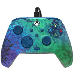 Manette PDP filaire Rematch Glitch Green pour Xbox Series X