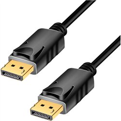 Logilink DisplayPort-Kabel.DP/M zu DP/M.4K/60Hz.CCS.Schwarz.5m