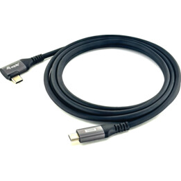 Equip 128893 Câble USB-C 2.0 vers USB-C coudé 90° noir 3 m