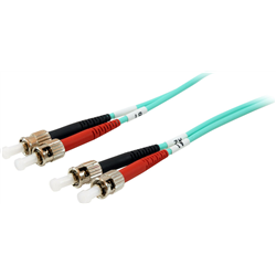 Equipar LWL Patchkabel ST--ST 2.00m Multimodo Duplex OM3 turq Polybeutel