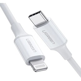 Cabo UGREEN Lightning para Tipo C 1m branco