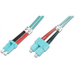 DIGITUS LWL Patchkabel SC -- SC 10,00m Multimode Duplex OM3
