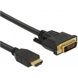 DELOCK HDMI para DVI 24+1 Cabo bidirecional 1,5 m