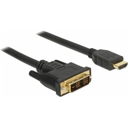 DELOCK Cable DVI 18+1 Conector - Conector HDMI-A 1,5 m negro