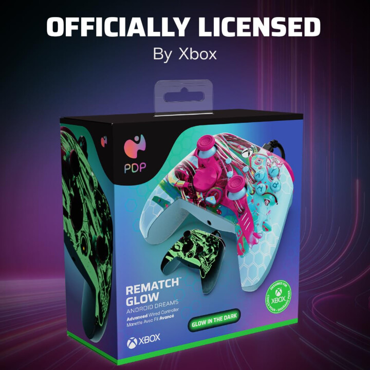 Cables para el controlador PDP Rematch Dreams Glow XBOX
