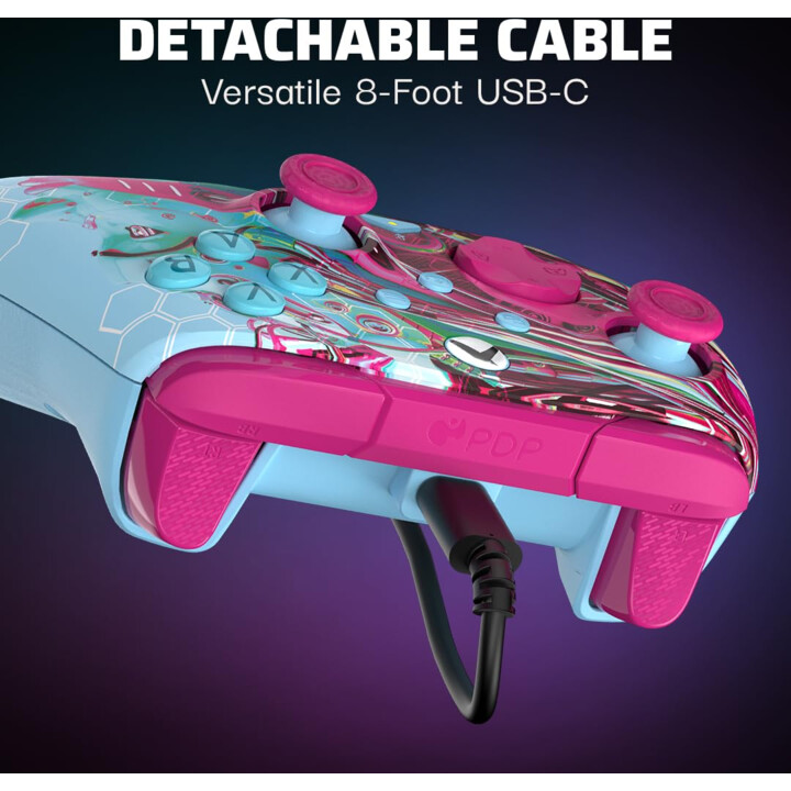 Cavi per controller PDP Rematch Dreams Glow XBOX