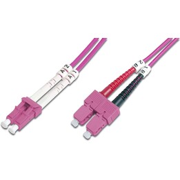 Cavo patch DIGITUS LWL LC -- SC 5,00 m Multimode Duplex OM4