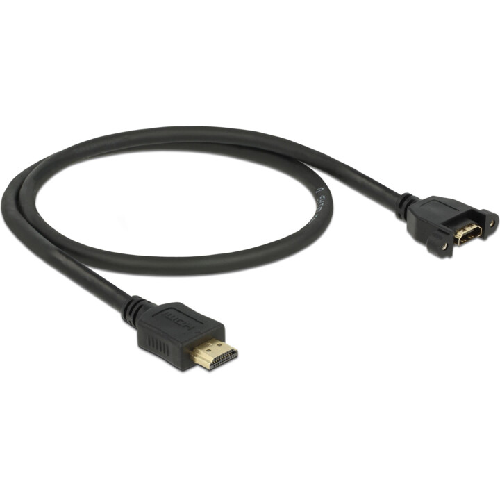 DELOCK Cavo HDMI-A Stecker - Cavo HDMI-A per installazione 4K 30Hz 0,5 m