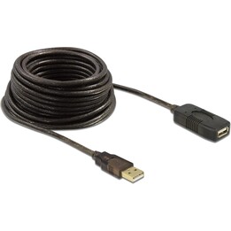 DeLock USB 2.0 (ST-BU) 10m Cabo de segurança Preto