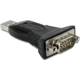 DeLock USB 2.0 - Cable adaptador serie (ST-ST) de 0,8 m Negro