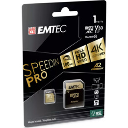 Carte Emtec M1TB UHS-I U3 V30 A2 Speedin