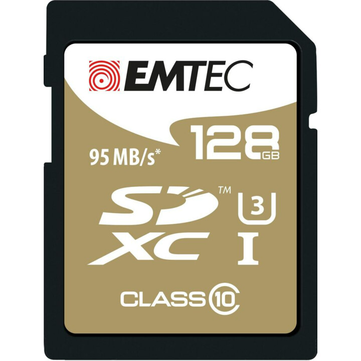 Cartão EMTEC 128GB UHS-I U3 V30 Speedin Pro