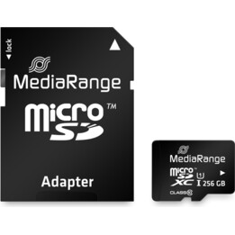 Card Mediarange MicroSD 256GB UHS-1 CL.10 Inkl. 
