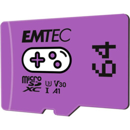 Scheda Emtec m64GB UHS-I U3 V30 A1 Gaming Viola
