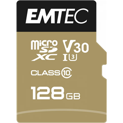 Card Emtec m128GB UHS-I U3 V30 A1 SpeedIN Pro + Adapter