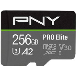 Micro XC Carte 256 Go PNY Pro Elite R100MB / S W90MB / S