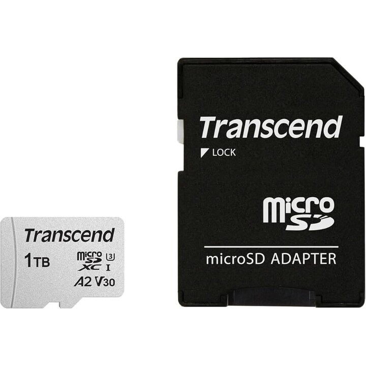 microSD Card 1TB Transcend SDXC USD300S-A w/Adapter