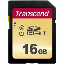 Cartão de 16GB transcend SDHC SDC500S 95/60 MB/S