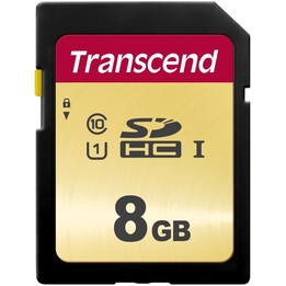Tarjeta 8GB Trascend SDHC SDC500S 95/60 MB/s