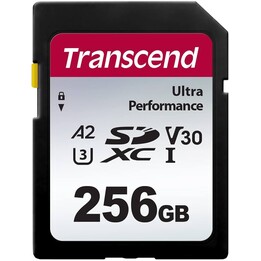 Carte 256 Go Transcende SDXC SDC340S 160/90 MB / S