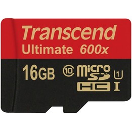 microSD -Karte 16GB Transzend SDHC UHS1 600X W/APPECT