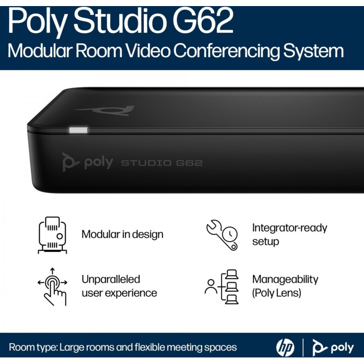Système HP Poly Studio G62 VideoKF + Support