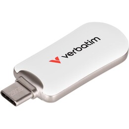 Chiavetta USB-C Verbatim Plectra bianca da 256 GB 30230