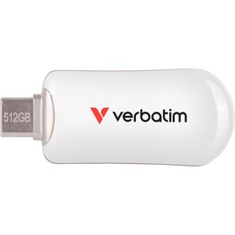 Unidad flash USB-C Verbatim Plectra blanca de 512 GB STICK 30231