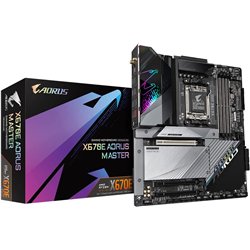 Gigabyte X670E AORUS MASTER Motherboard - Supports AMD Ryzen 8000 Series AM5 CPUs, 16*+2+2 Phases Digital VRM, up to 8000MHz DDR
