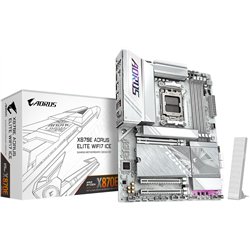 GIGABYTE X870E AORUS ELITE WIFI7 ICE Motherboard - Supports AMD Ryzen 9000 CPUs, 16+2+2 Phases Digital VRM, up to 8200Hz DDR5 (O