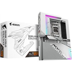GIGABYTE B650E AORUS STEALTH ICE Motherboard - Supports AMD Ryzen 9000 CPUs- 12+2+2 phases VRM- up to 8000MHz DDR5 (OC)