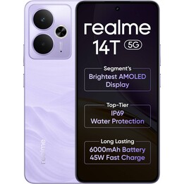 Realme 14T 5G, 8+256GB, 5260mAh Battery, Dimensity 6300, IP69, 50MP, 120Hz AMOLED Display, Purple