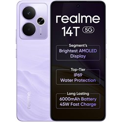 Realme 14T 5G, 8+256GB, 5260mAh Battery, Dimensity 6300, IP69, 50MP, 120Hz AMOLED Display, Purple