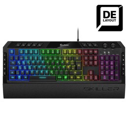 Teclado para jogos Sharkoon SKILLER SGK5 com cúpula de borracha