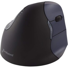 Ratón vertical inalámbrico Evoluent 4 negro - plateado