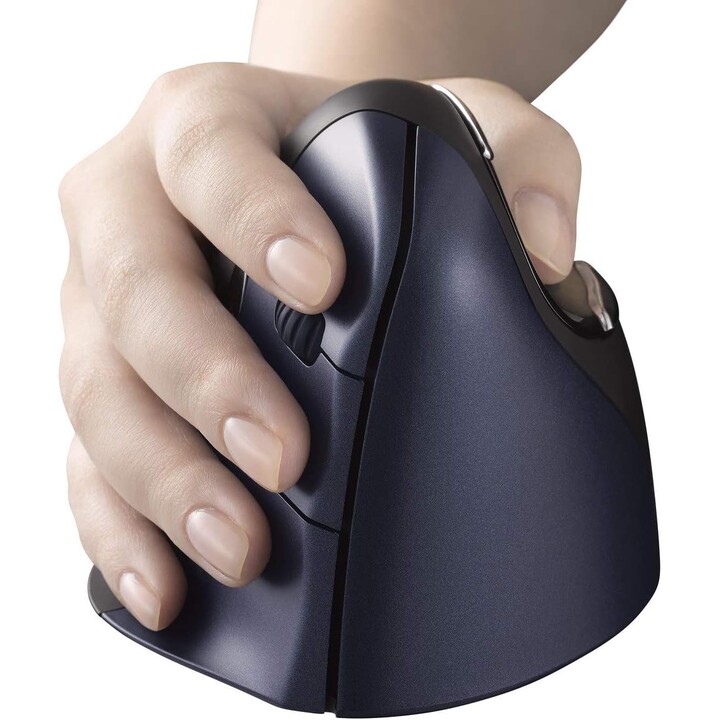 Mouse verticale Evoluent 4 wireless nero - argento