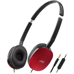 JVC HA-S160M-R Flats pliables et écouteurs compacts rouges