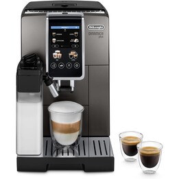 De Longhi Dinamica Plus, Fully Automatic Coffee Machine with LatteCrema Milk System, TFT Display, 1450 W, Black