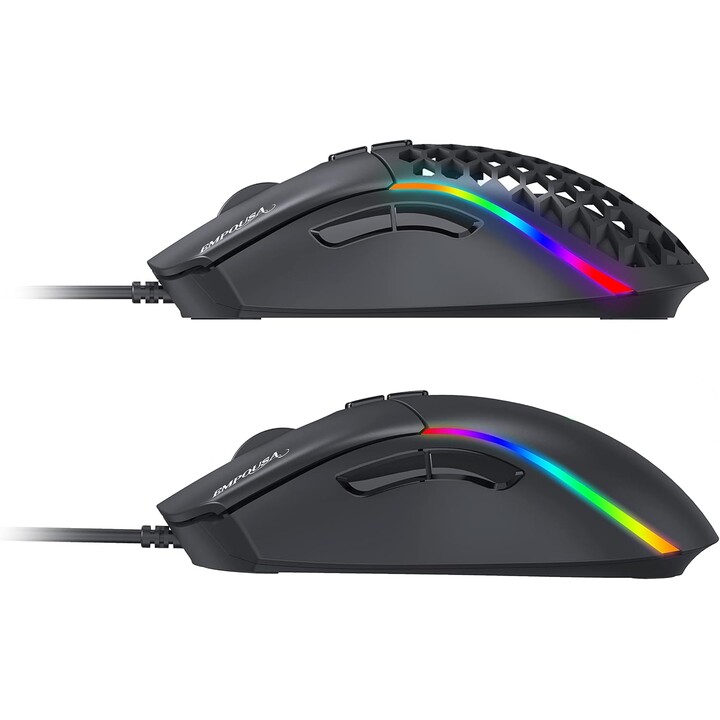Mouse da gioco INCA IMG-GT20 10000 DPI. RGB. 7 tasti. USB. Software al dettaglio