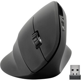 Topo verticale ergonomico di speedlink piavo - wireless, design ergonomico, verticale, nero