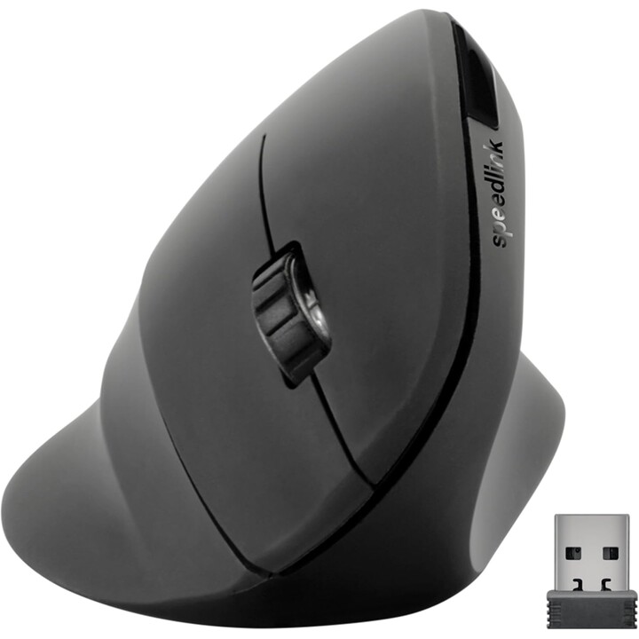 Speedlink Piavo Ergonomic Vertical Mouse - Wireless, diseño ergonómico, vertical, negro