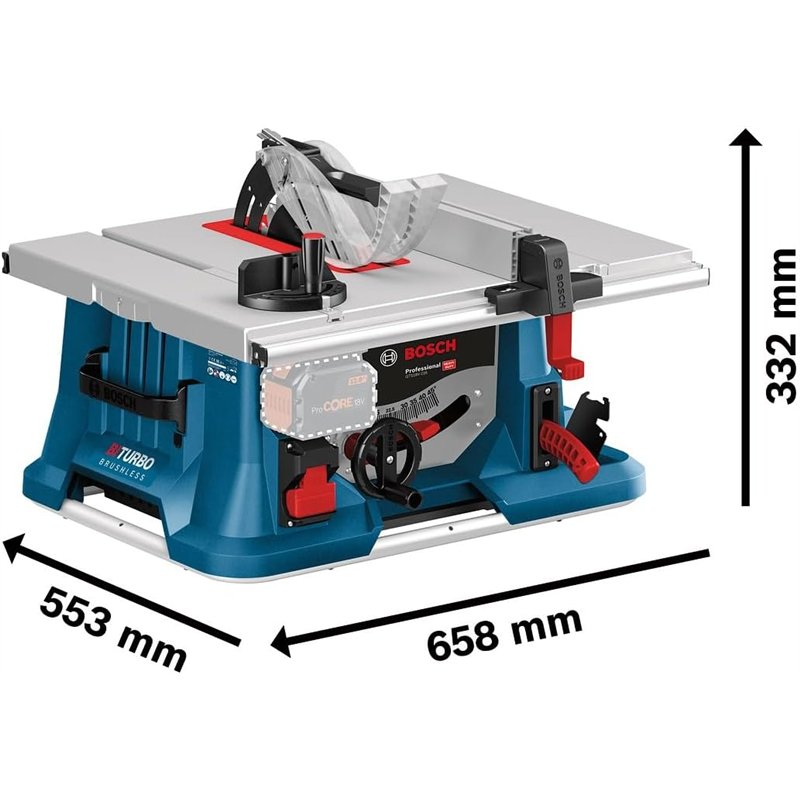 Bosch Professional 18V System Biturb Biturba Cordless Saw GTS 18V-216