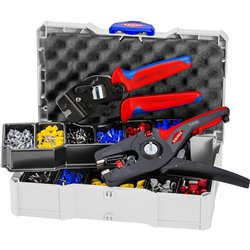 Surtido de engarzado de knipex para férulas de alambre 97 90 15